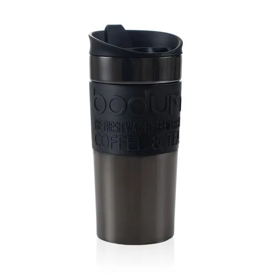12oz Gun Metal Travel Mug