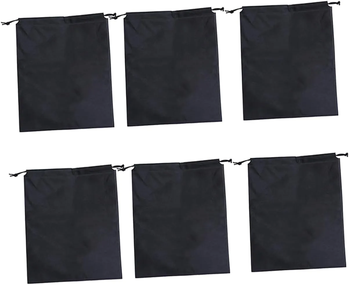 12pcs Extra Large Moving Bags Drawstring Storage Bags for Home Nonwoven Fabric Drawstring Pouches 40x30cm