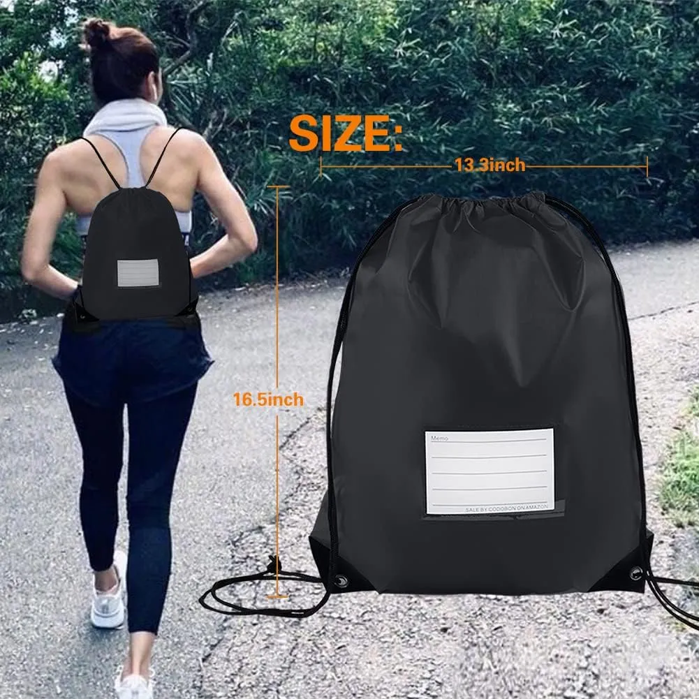 20 Pcs Drawstring Bags,Bulk Draw String Backpack, Cinch Bag Sackpack for Travel Gym Sport, 10 Colors
