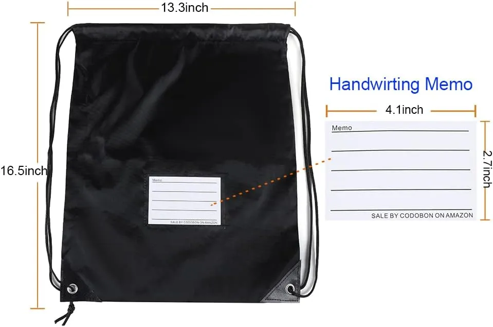 20 Pcs Drawstring Bags,Bulk Draw String Backpack, Cinch Bag Sackpack for Travel Gym Sport, 10 Colors