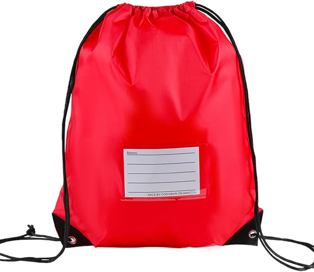 20 Pcs Drawstring Bags,Bulk Draw String Backpack, Cinch Bag Sackpack for Travel Gym Sport, Red