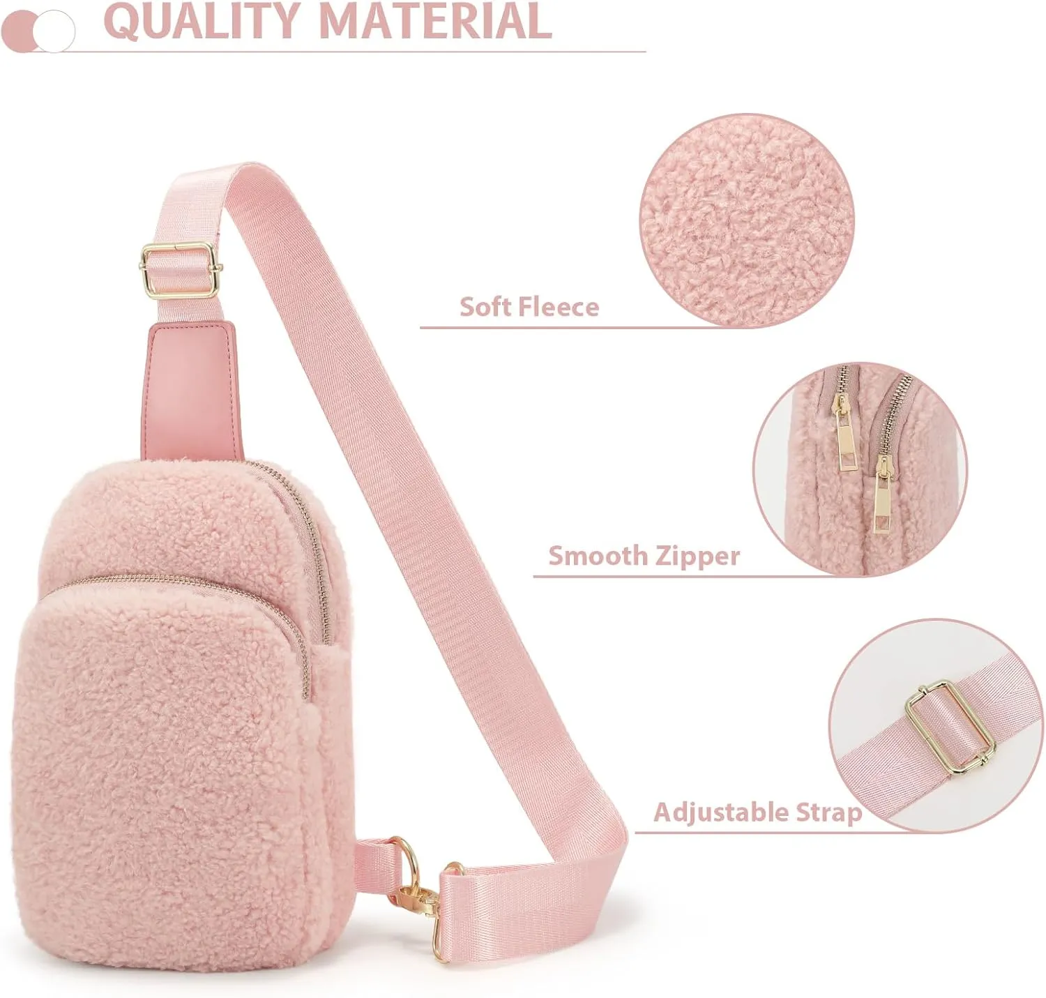 2025 Sling Bag for Women, Crossbody Sling Bag with Adjustable Strap for Traveling Walking