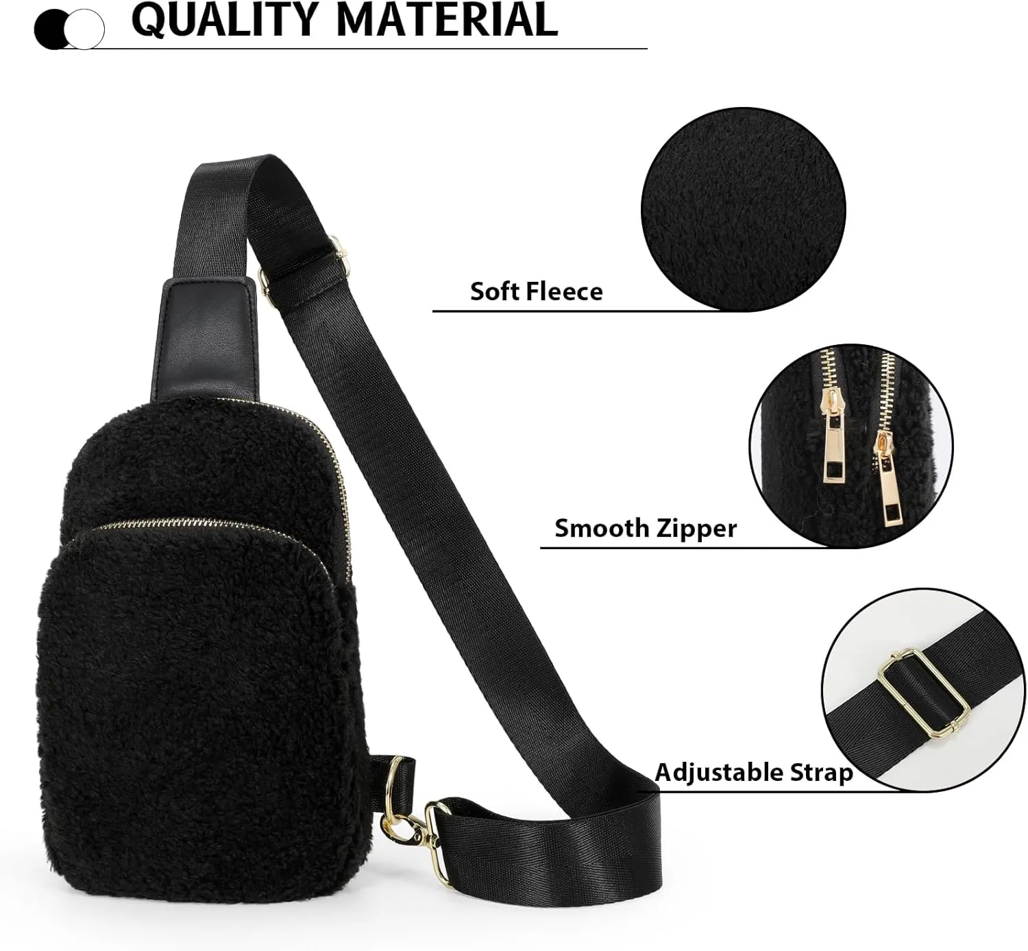 2025 Sling Bag for Women, Crossbody Sling Bag with Adjustable Strap for Traveling Walking