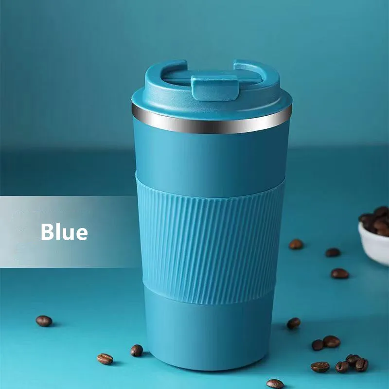 380Ml/510Ml Double Stainless Steel Coffee Thermos Mug With Non-Slip Case Car Vacuum Flask Travel Ins