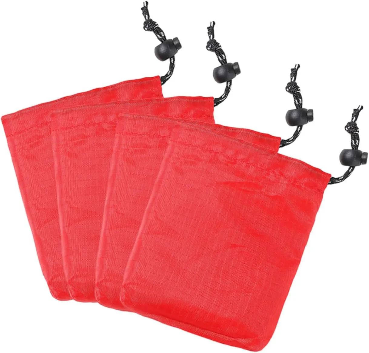 4 Pieces of Outdoor Storage Bags Drawstring Small Packing Bags Camping Travel Family Small Storage Bag Small Sundries Storage Bag