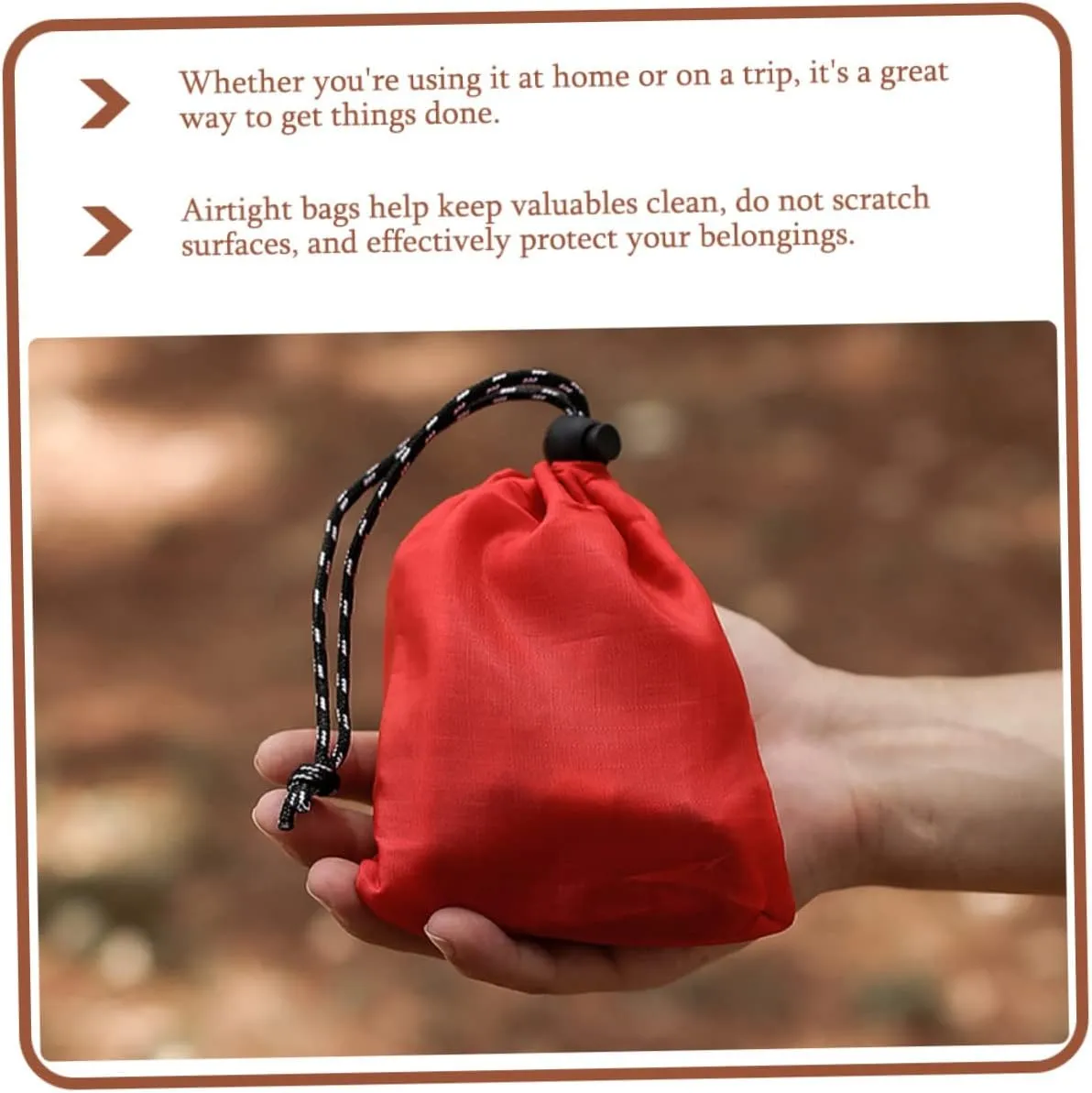 4sets Polyester Roll-up Produce Bags Drawstring Sports Duffle Bag for Small Sundries 4pcs*4