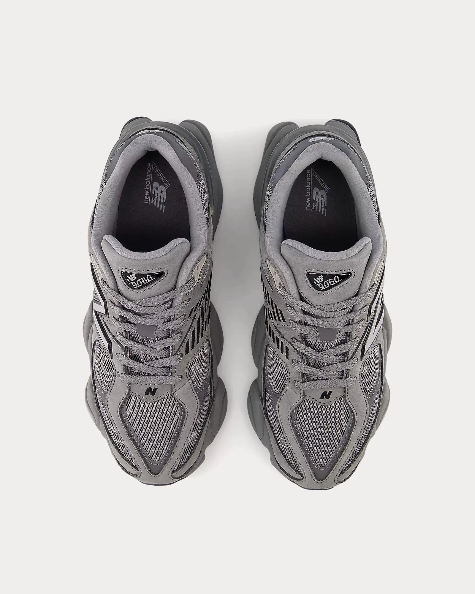 9060 Shadow Grey / Castlerock / Black Low Top Sneakers
