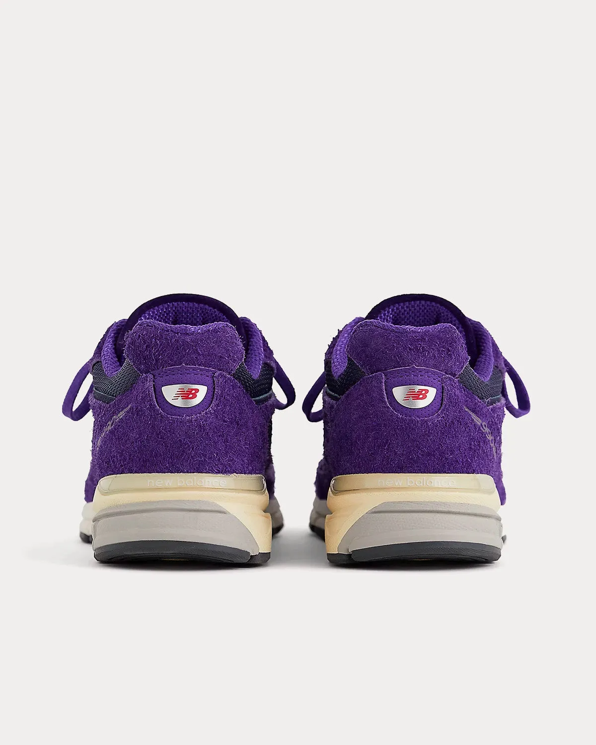 990v4 Suede Plum / Silver Low Top Sneakers