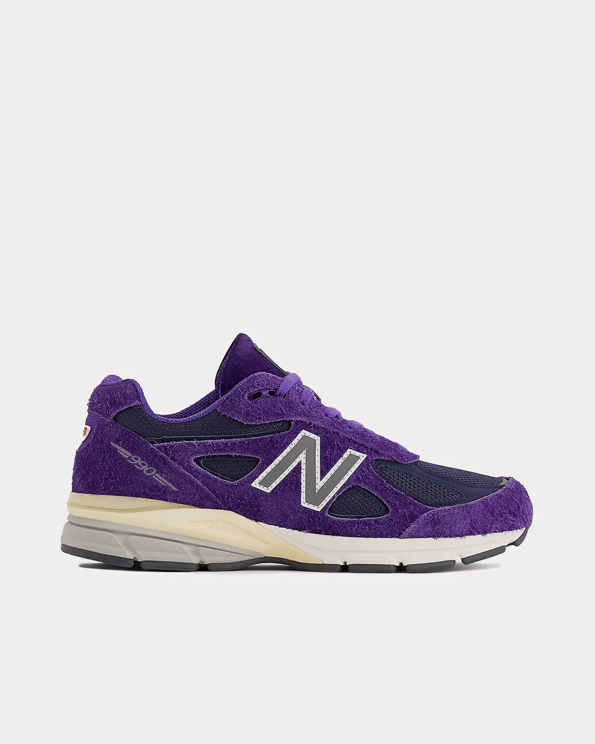 990v4 Suede Plum / Silver Low Top Sneakers