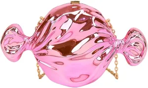 Acrylic Candy Shaped Handbag Cute Clutch Purse for Women Unique Chain Shoulder Bag for Dating