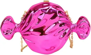 Acrylic Candy Shaped Handbag Cute Clutch Purse for Women Unique Chain Shoulder Bag for Dating