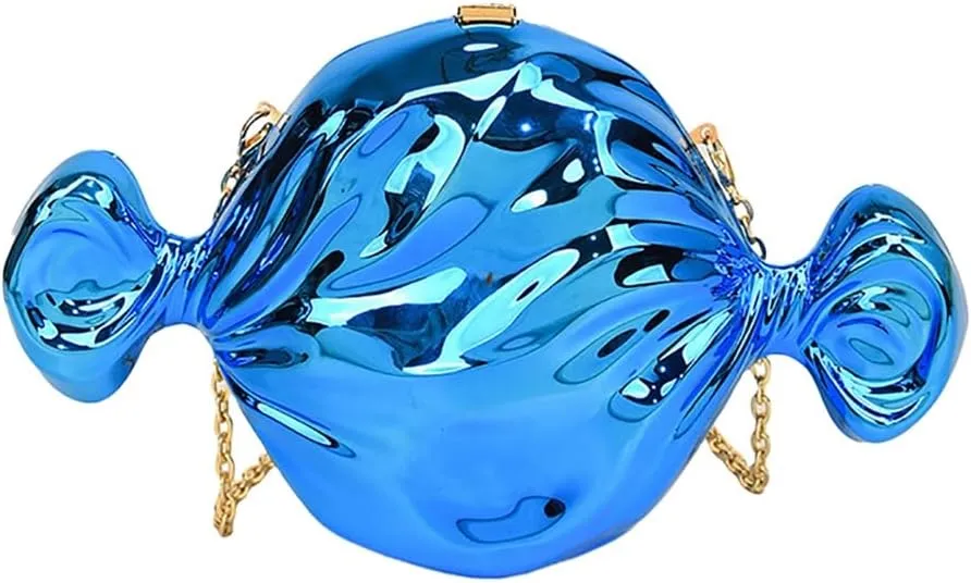 Acrylic Candy Shaped Handbag Cute Clutch Purse for Women Unique Chain Shoulder Bag for Dating
