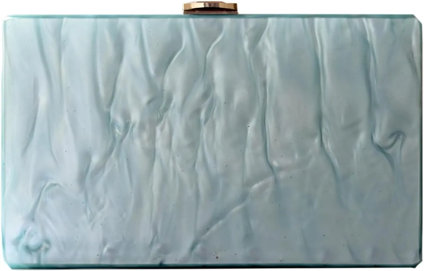 Acrylic Clutch Bags Purse Bag Marble Evening Bag Handbags for Women Wedding Prom Party Bride
