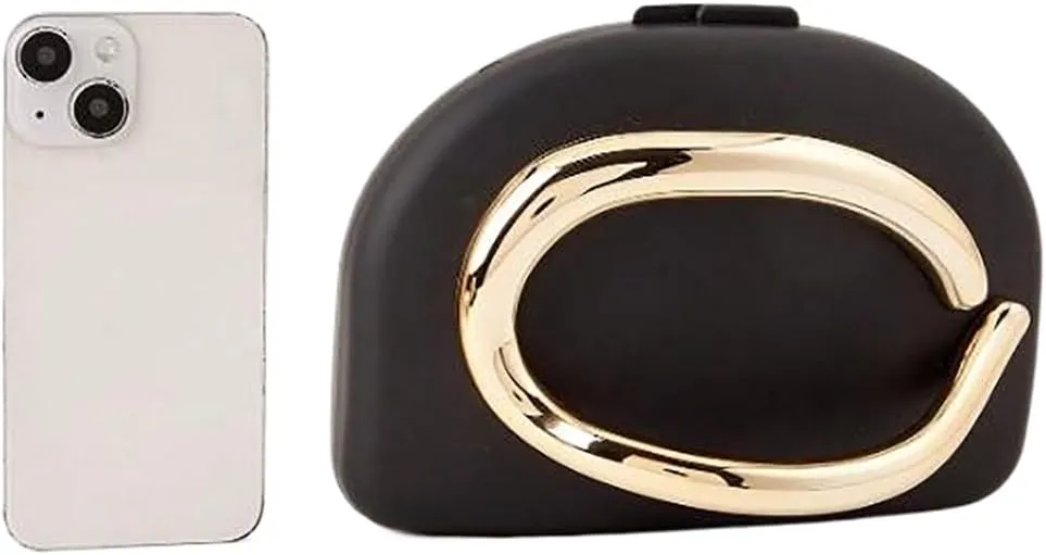 Acrylic Evening Clutch Metal Handle Handbag Shell Shape Shoulder Crossbody Bag for Wedding Party Causal