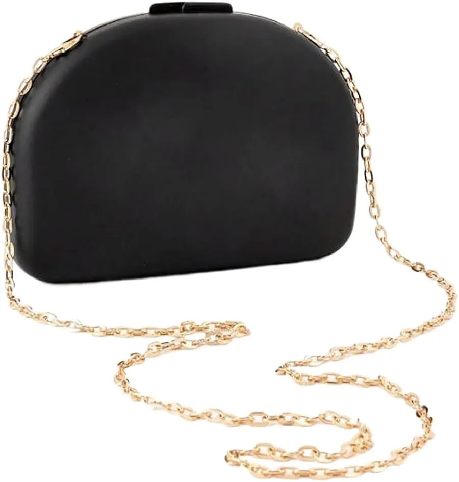 Acrylic Evening Clutch Metal Handle Handbag Shell Shape Shoulder Crossbody Bag for Wedding Party Causal