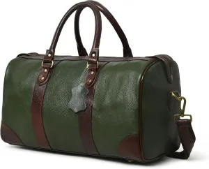Adyan Leather Duffle Bag Travel Carry on Weekender Luggage Overnight Bags for Women and Men
