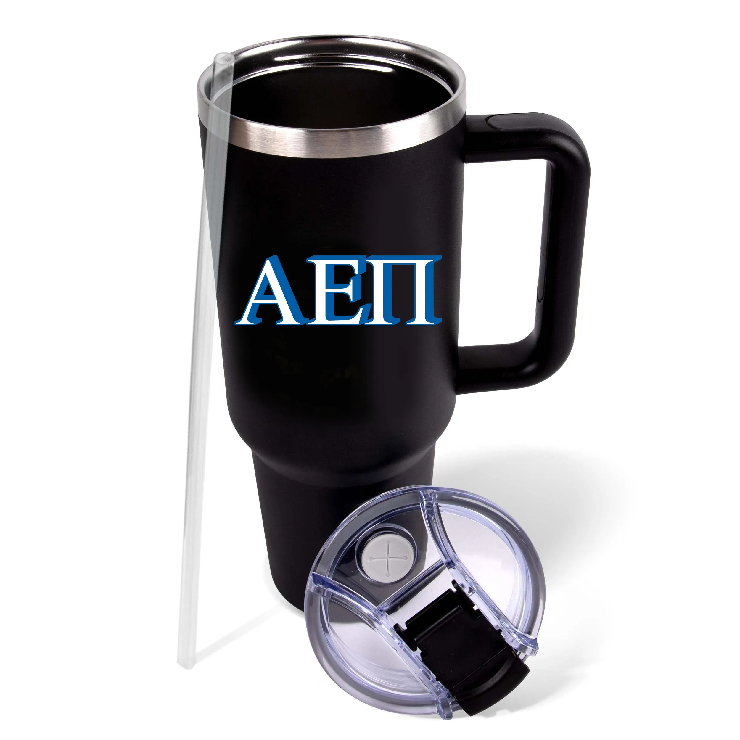 Alpha Epsilon Pi Fraternity 40oz Stainless Steel Tumbler with Handle