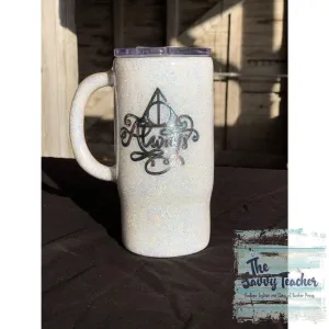 Always White Glitter Tumbler