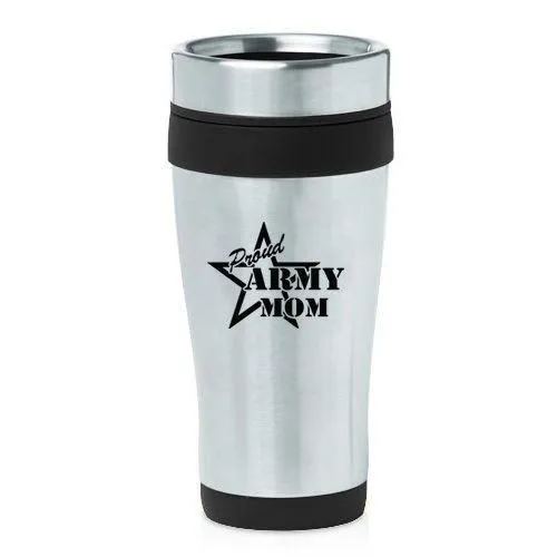 Army Mom Stainless Steel Travel Mug