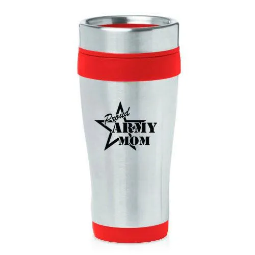 Army Mom Stainless Steel Travel Mug