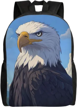 Bald Eagle Backpack Waterproof Anti Theft Durable Light Laptop Bag Backpacks For Women Men Travel Gym Backpack