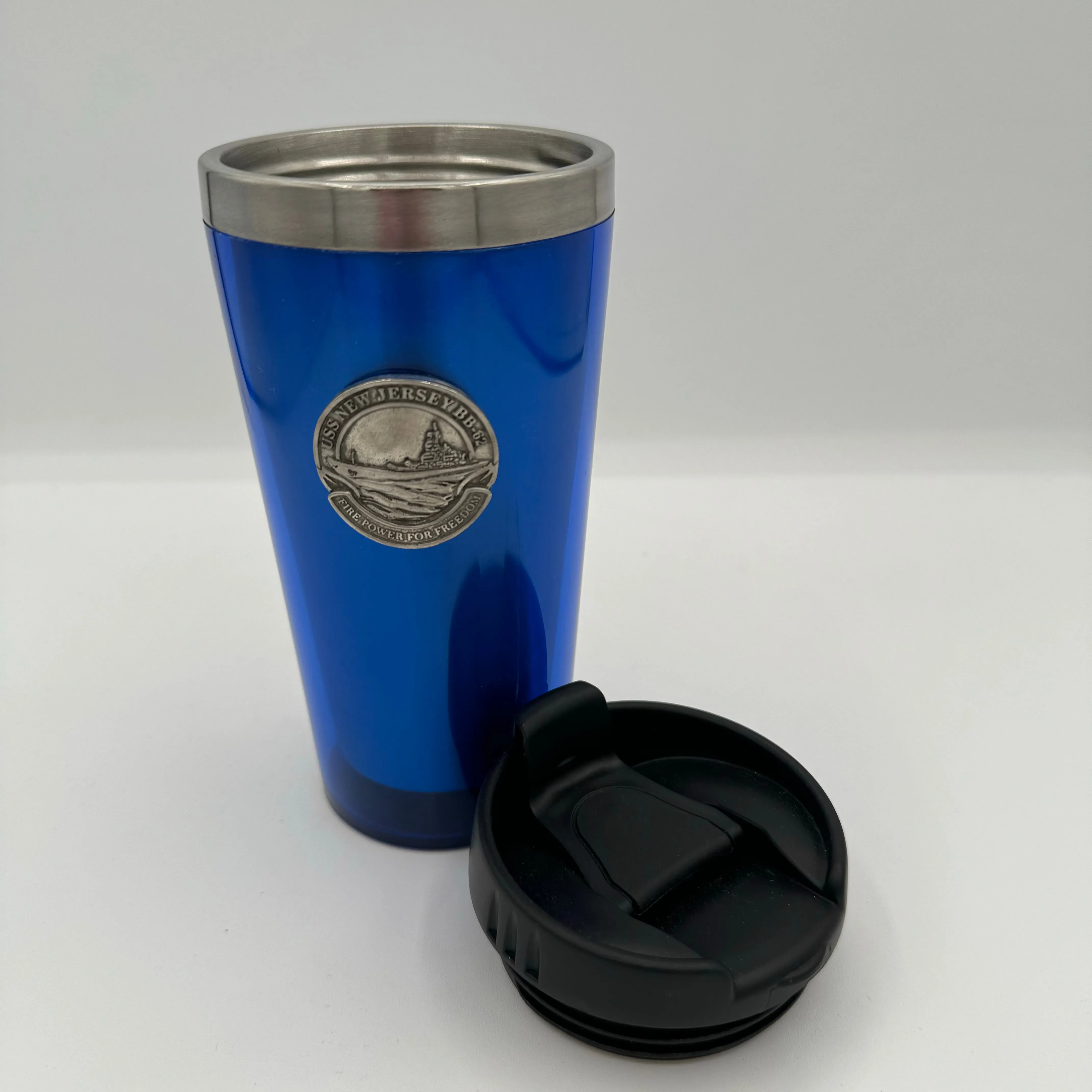 Battleship Blue Travel Tumbler