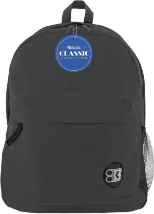 BAZIC 1050 Classic Backpack, Black, 17"
