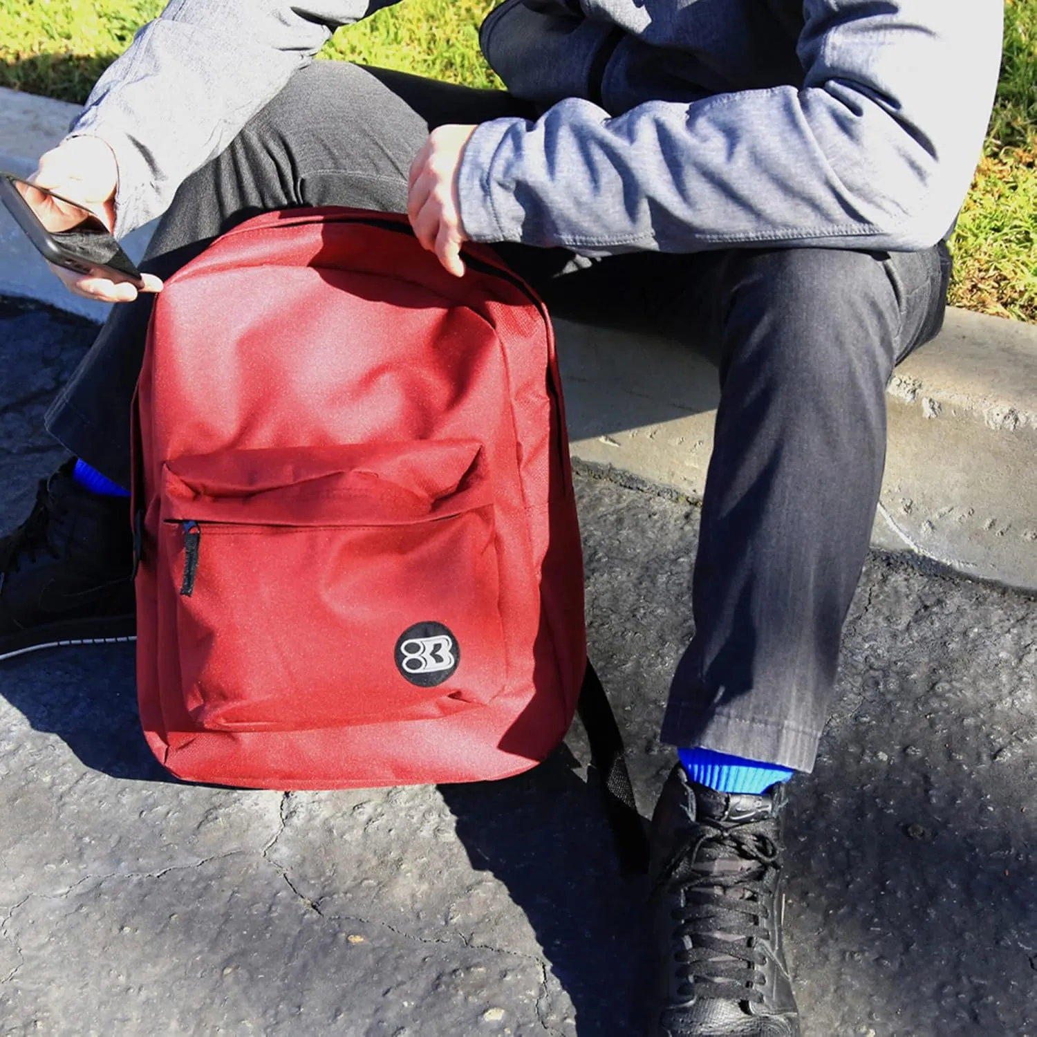 BAZIC 1051 Classic Backpack, Blue, 17"