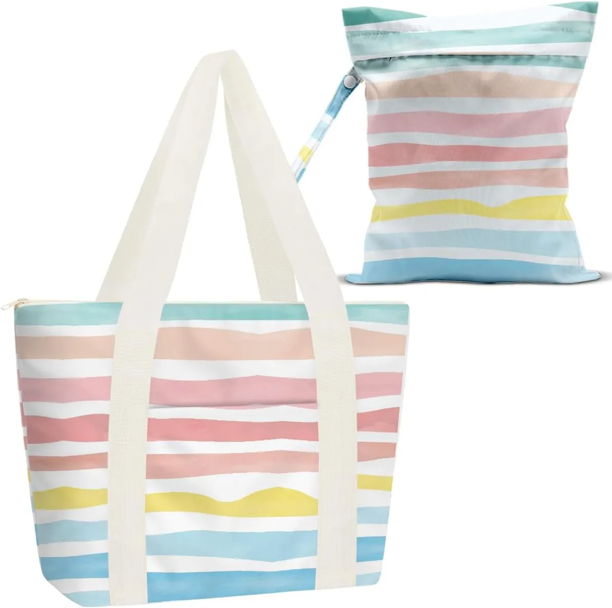 Beach Bags Wet Bag for Swimsuit Tote Bag for Friends Travel Gifts, Aloha Bags Waterproof Vacation Essential