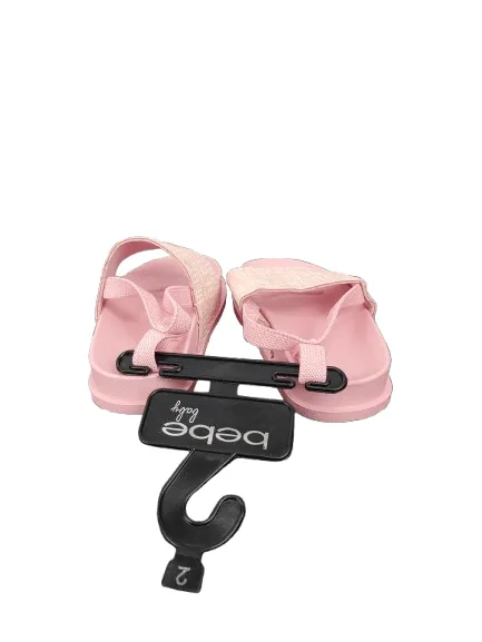 BeBe infant girls pink sandals size 2