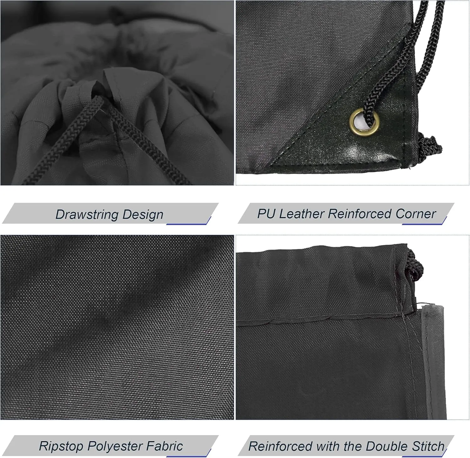 BeeGreen Drawstring Backpack Bags 20,30,50 Packs Reflective String Bags for Gym Sport Trip Cinch Sack DIY for Women Men