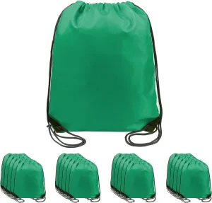 BeeGreen Drawstring Backpack Bags 20,30,50 Packs Reflective String Bags for Gym Sport Trip Cinch Sack DIY for Women Men