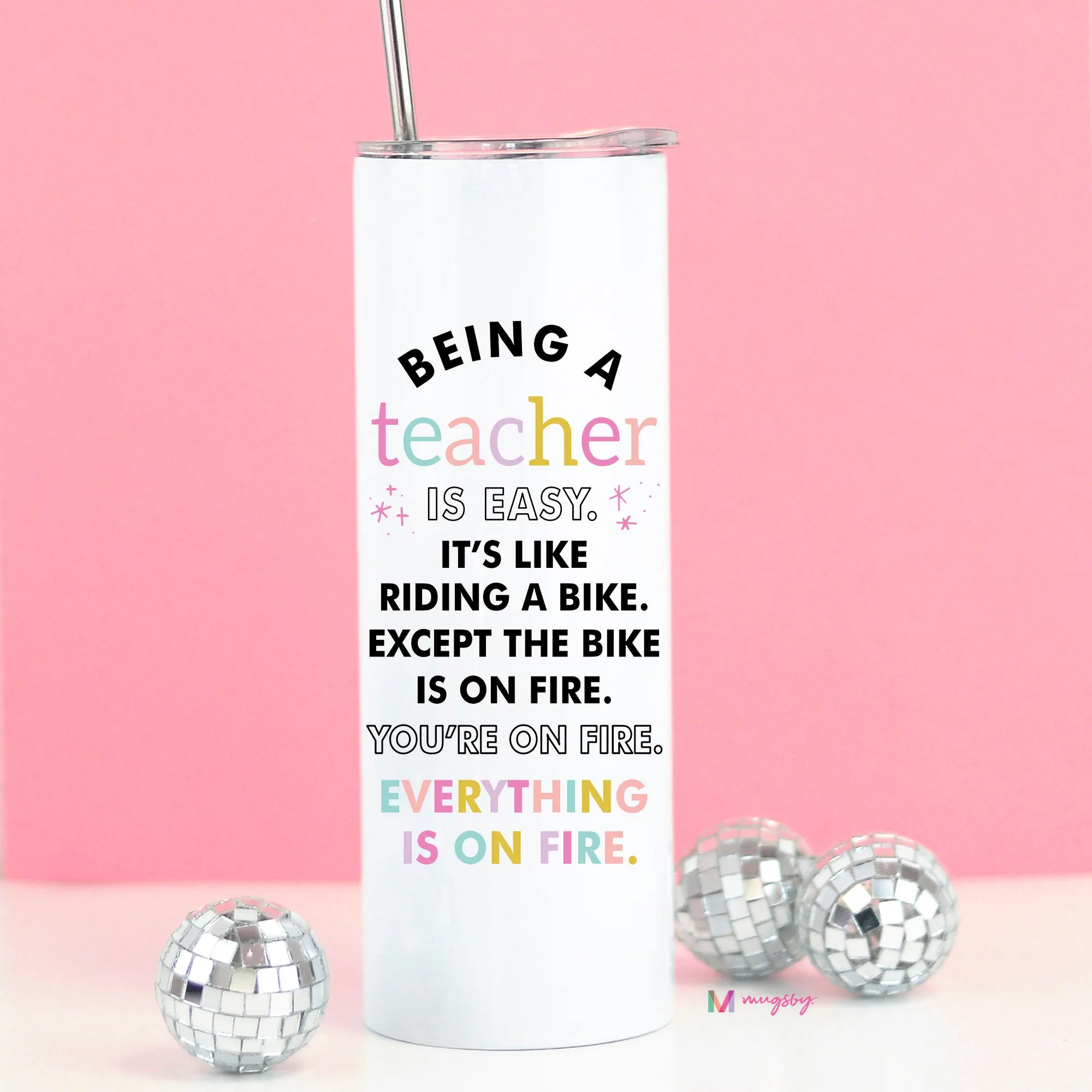 Being a Teacher is Easy Funny Teacher Tall Travel Cup