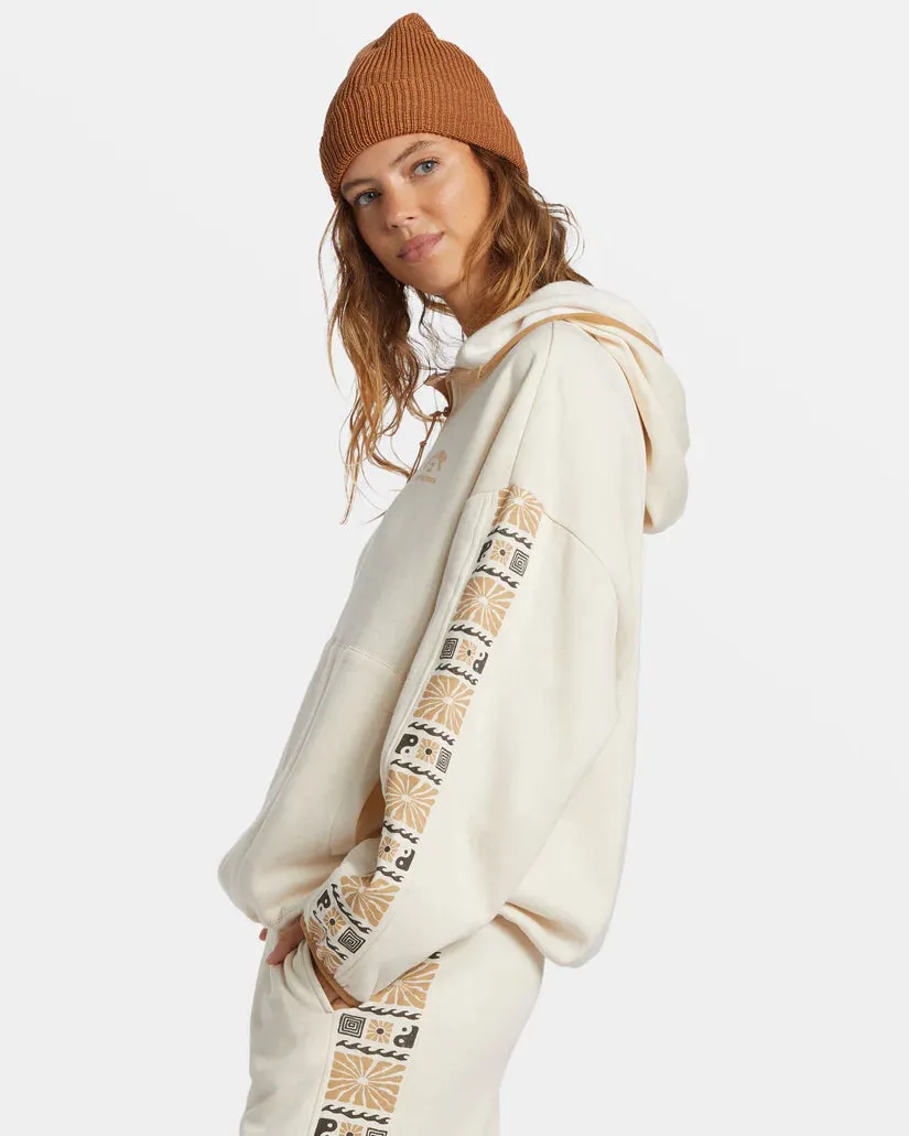 Billabong Surf Adventure Half-Zip Hoodie - WHITE CAP