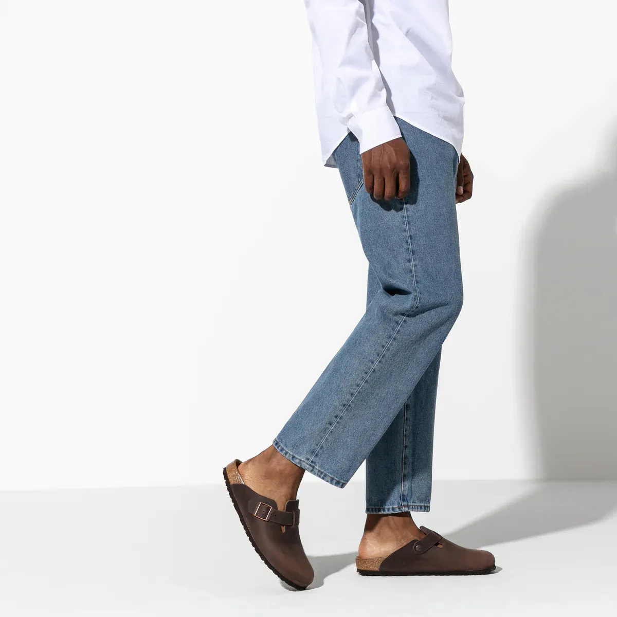 Birkenstock Boston Habana Oiled Leather Narrow