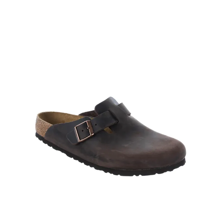 Birkenstock Boston Habana Oiled Leather Narrow