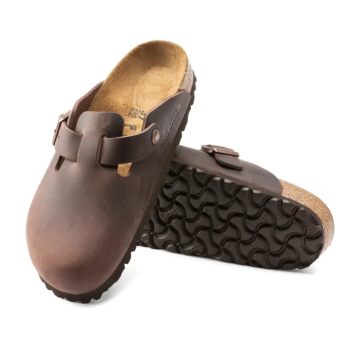 Birkenstock Boston Habana Oiled Leather Narrow