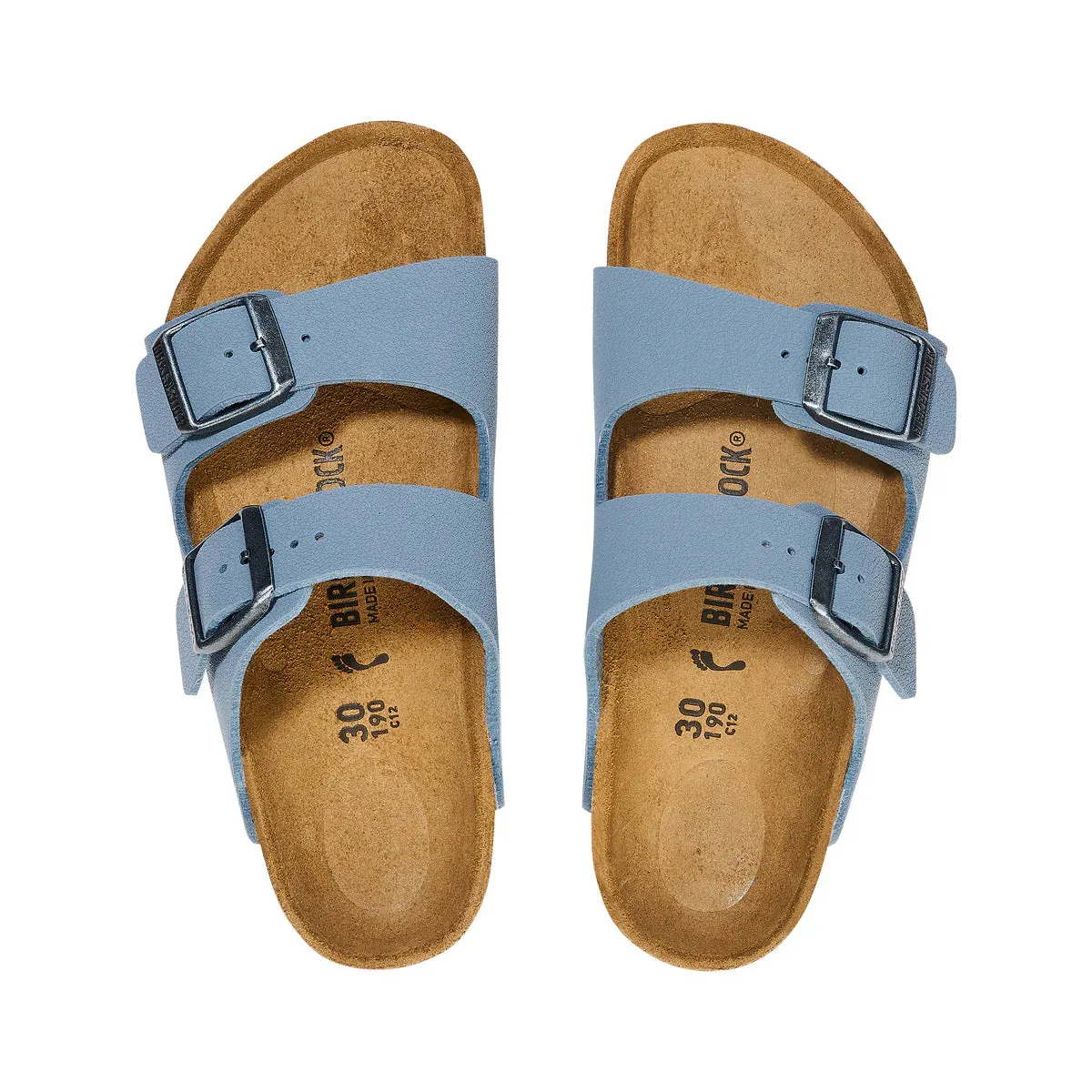 BIRKENSTOCK Kids Arizona Elemental Blue BirkiBuc Slides