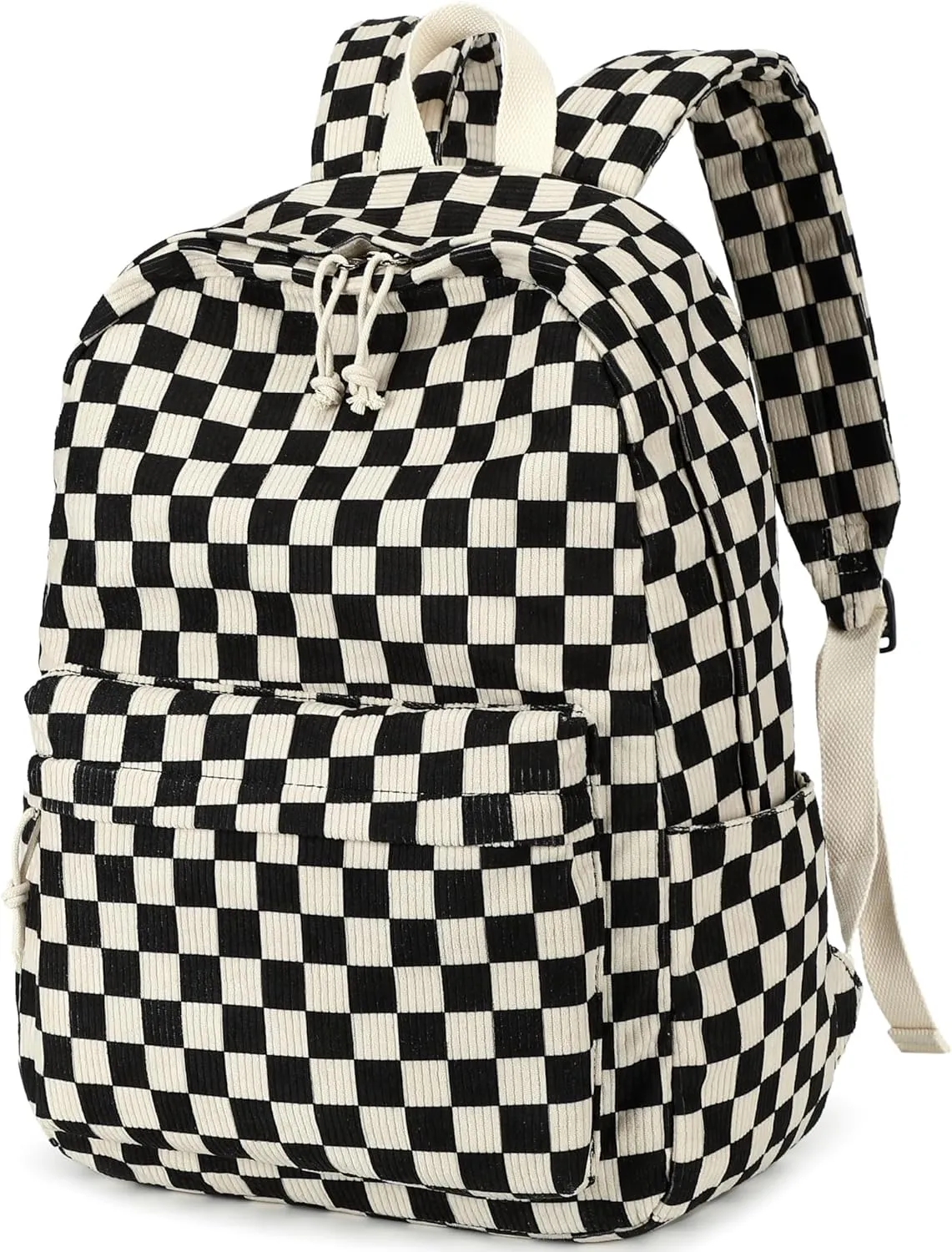 Bluboon Backpack for School Girls Women, Cute Corduroy Laptop Bookbag for Kids Teens, Durable Girls Lightweight Backpack