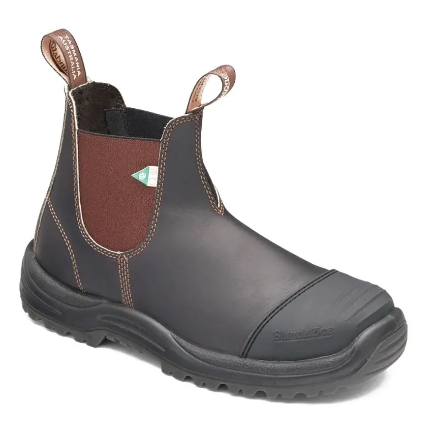 Blundstone Unisex Work Boot CSA Steel Toe Stout Brown