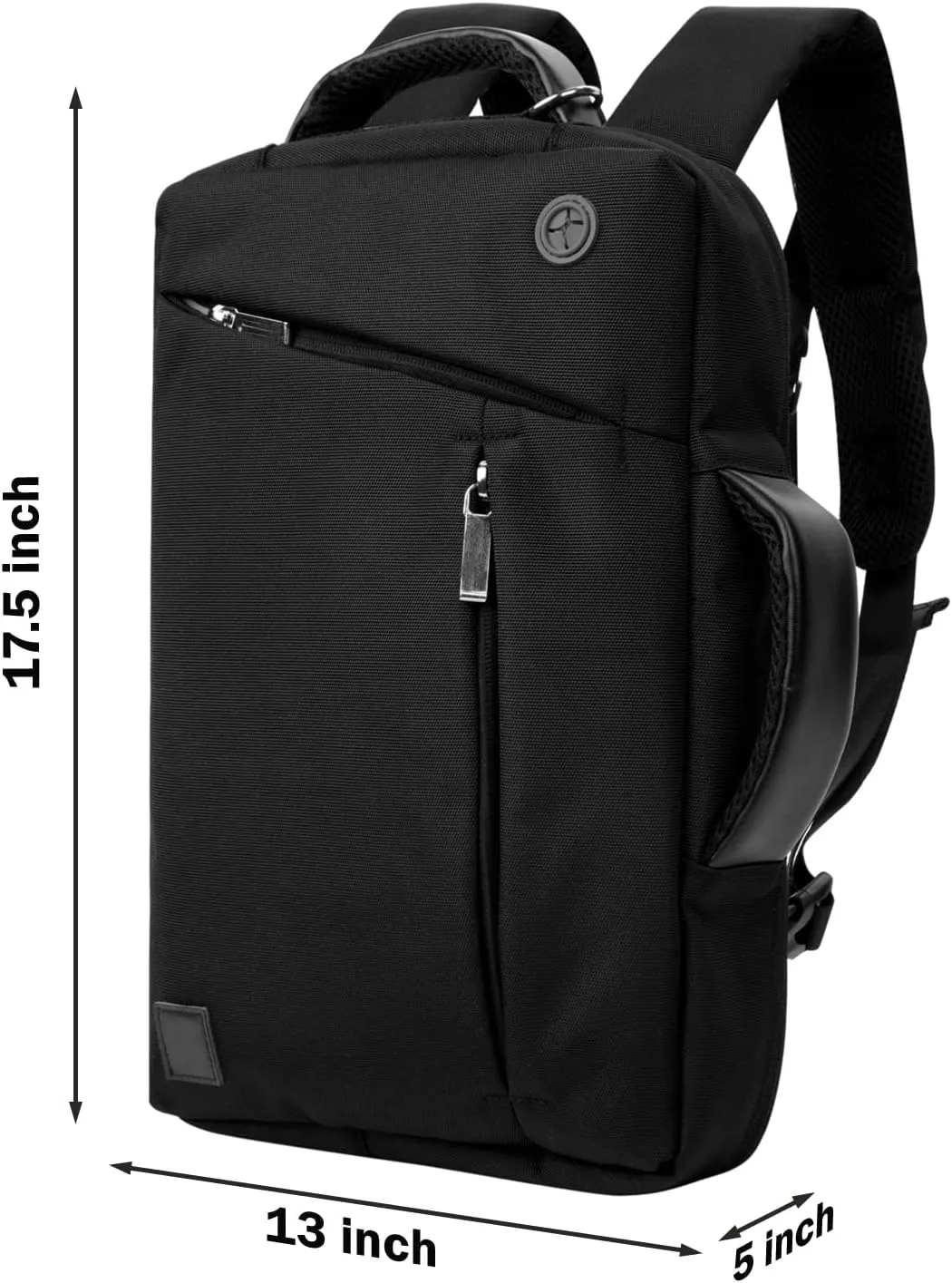 BPC Convertible Messenger BackpackMulti-Functional Travel & Work Bag, Adjustable Straps, Hidden Backpack Harness