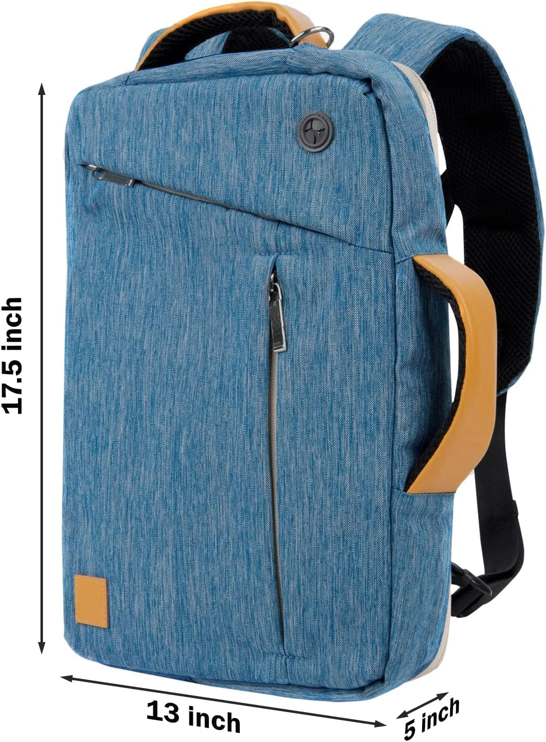 BPC Convertible Messenger BackpackMulti-Functional Travel & Work Bag, Adjustable Straps, Hidden Backpack Harness