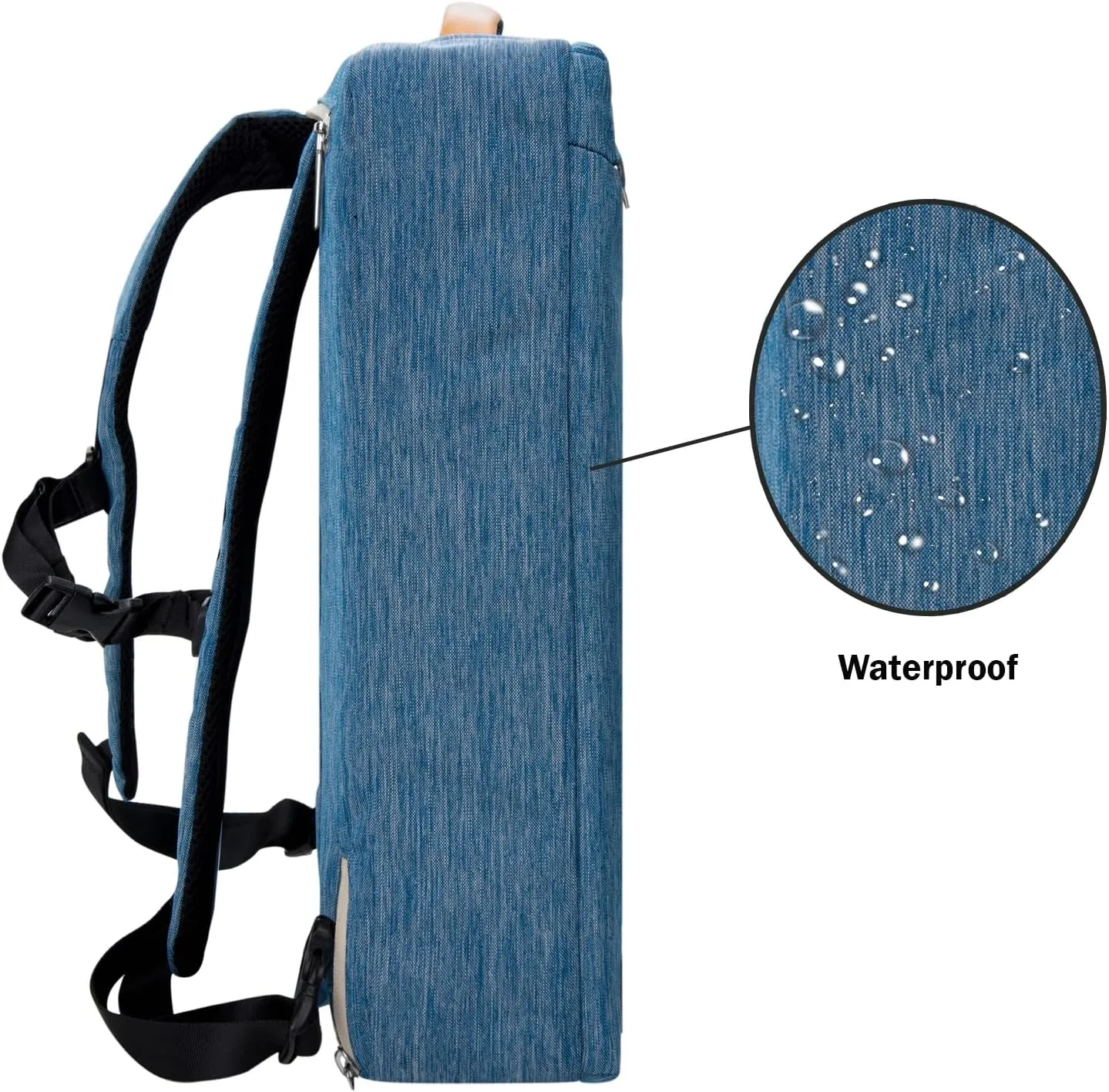 BPC Convertible Messenger BackpackMulti-Functional Travel & Work Bag, Adjustable Straps, Hidden Backpack Harness
