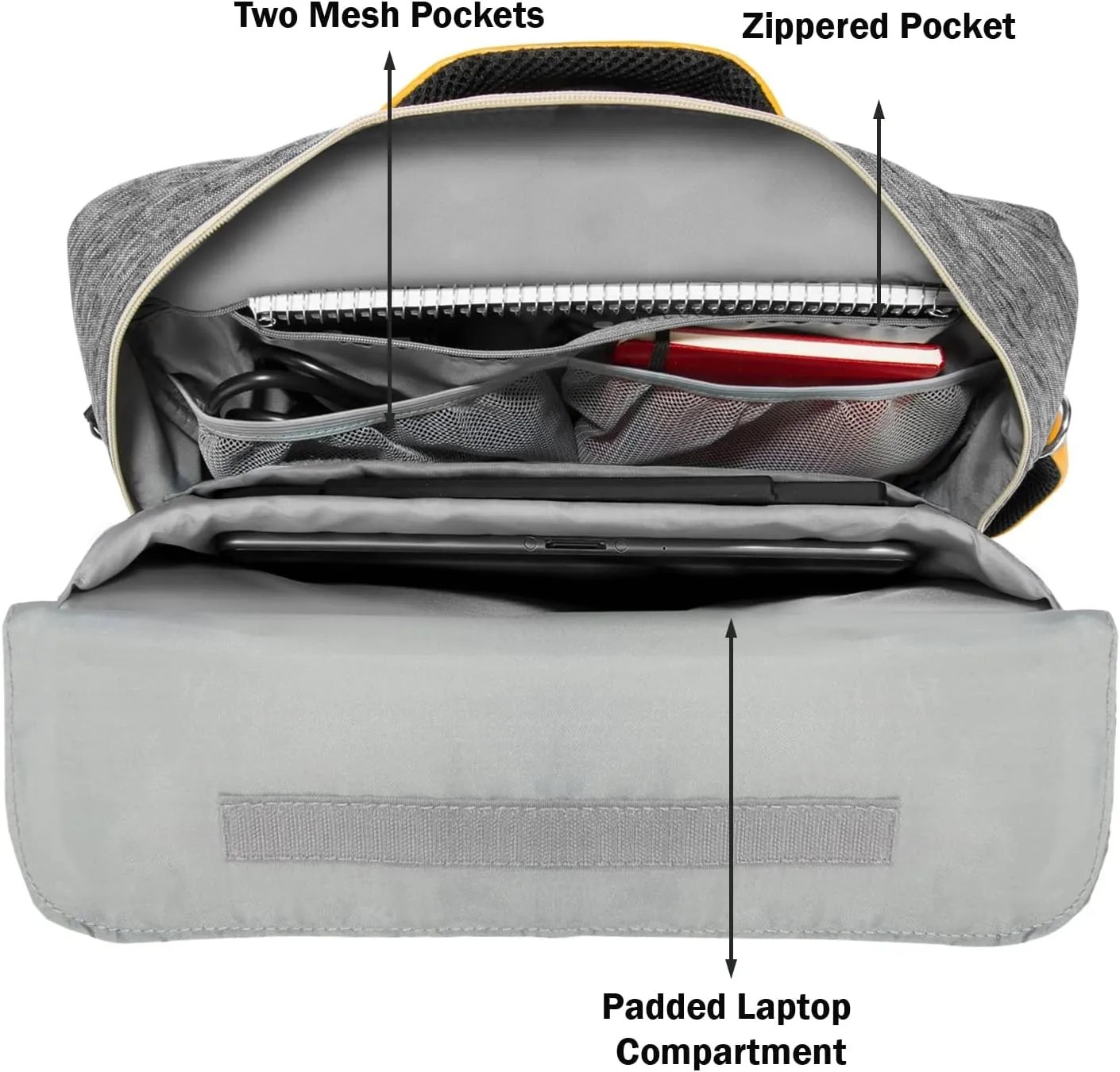 BPC Convertible Messenger BackpackMulti-Functional Travel & Work Bag, Adjustable Straps, Hidden Backpack Harness