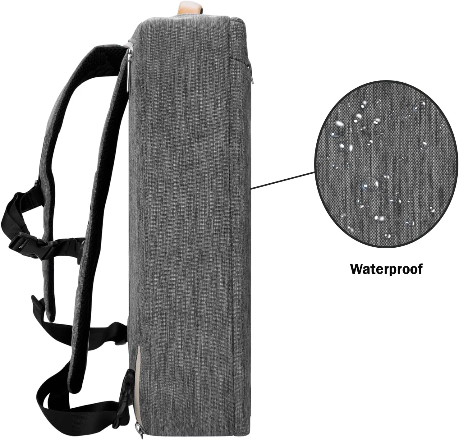 BPC Convertible Messenger BackpackMulti-Functional Travel & Work Bag, Adjustable Straps, Hidden Backpack Harness