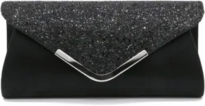 Bridal Wedding Purse Sparkly Shoulder Crossbody Women Envelope Clutch Sequins Evening Shiny Handbag