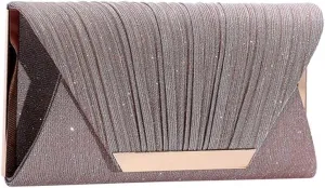 Bridal Wedding Purse Sparkly Shoulder Shiny Handbag Crossbody Women Envelope Evening Glitter Sequins Clutch