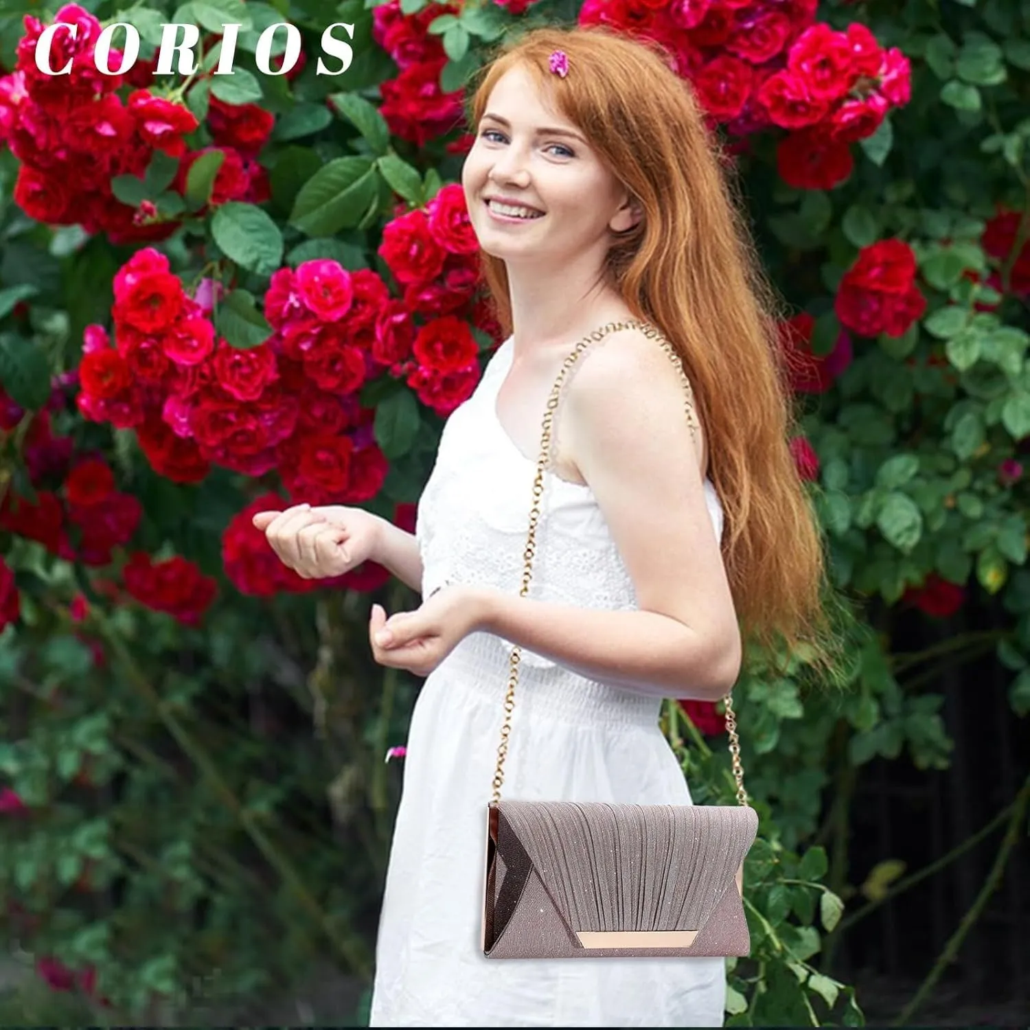 Bridal Wedding Purse Sparkly Shoulder Shiny Handbag Crossbody Women Envelope Evening Glitter Sequins Clutch