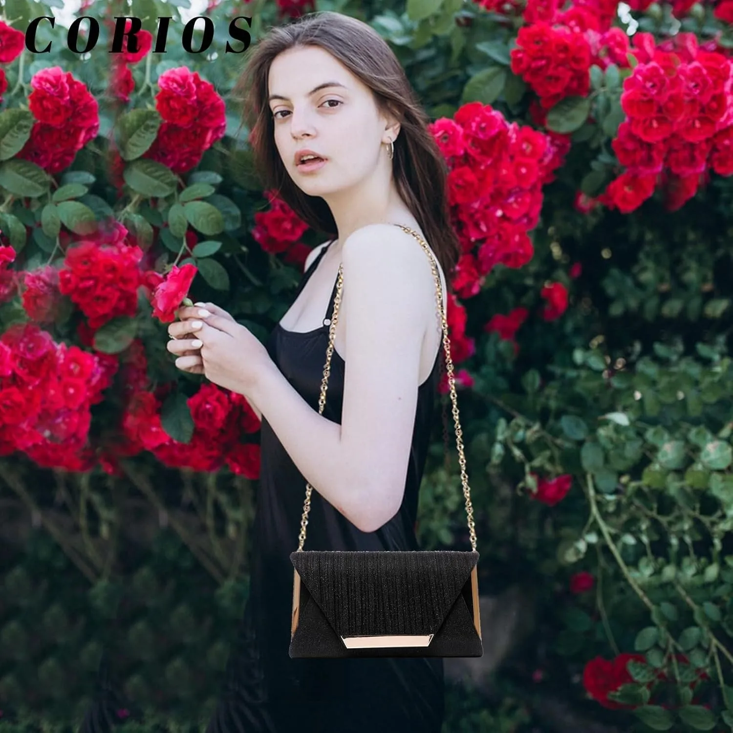 Bridal Wedding Purse Sparkly Shoulder Shiny Handbag Crossbody Women Envelope Evening Glitter Sequins Clutch