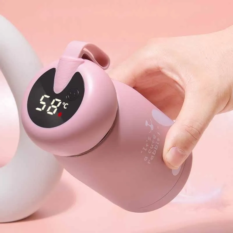 Bunny LED Display Thermos Vacuum Flasks